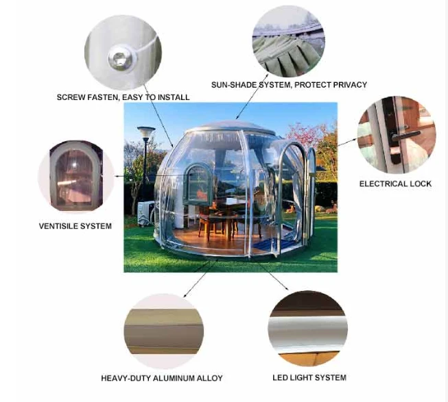 structure of bubble dome camping structure of bubble dome camping