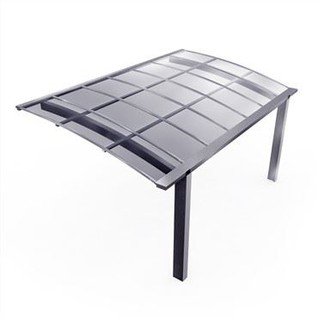 Carport med polykarbonattak