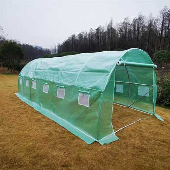13ft×6,5ft×6,5ft portabelt växthus i tunneln för utomhusbruk